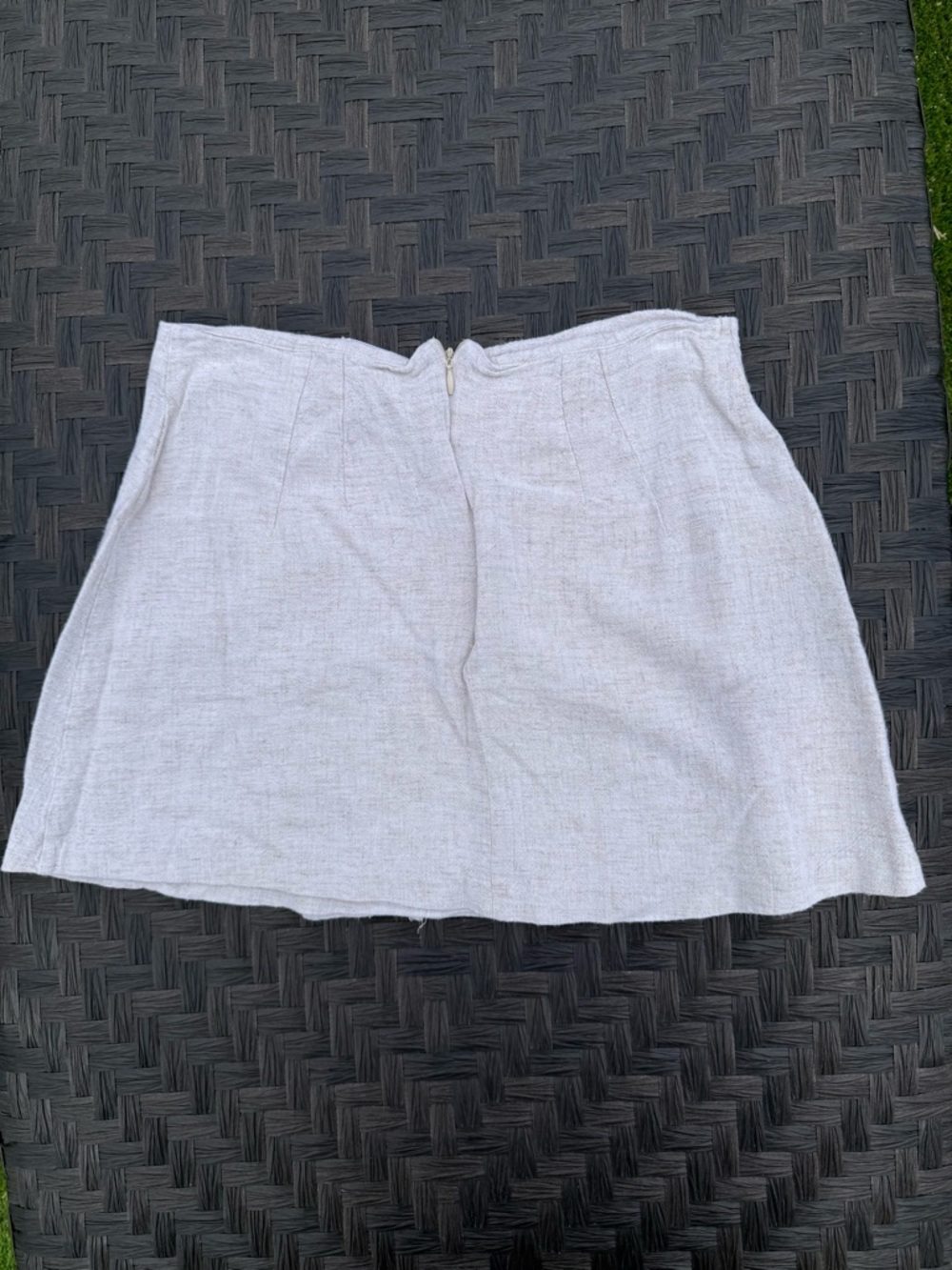 Alter’d State Linen-Blend Button Front Mini Skirt - Picture 2 of 3